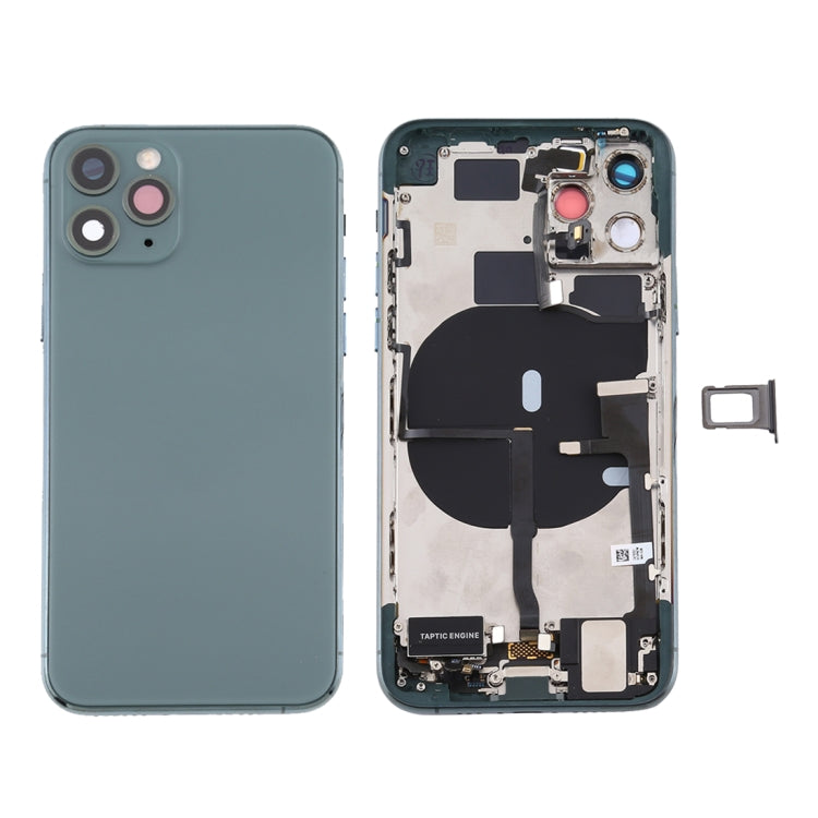 Battery Back Cover Assembly (with Side Keys & Power Button + Volume Button Flex Cable & Wireless Charging Module & Motor & Charging Port & Speaker Ringe...