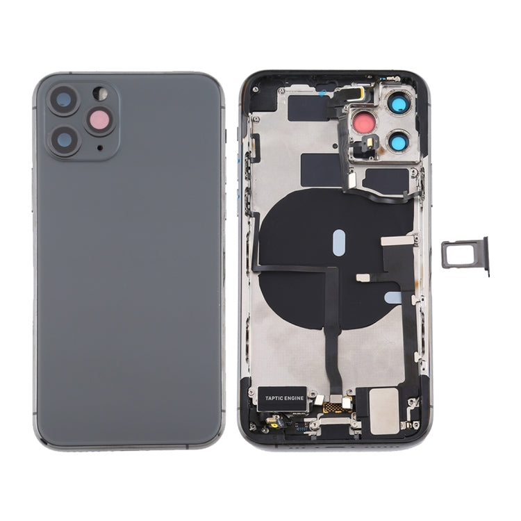 Battery Back Cover Assembly (with Side Keys & Power Button + Volume Button Flex Cable & Wireless Charging Module & Motor & Charging Port & Speaker Ringe...