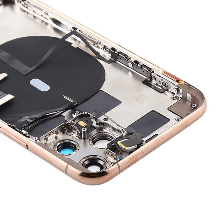 Battery Back Cover Assembly (with Side Keys & Power Button + Volume Button Flex Cable & Wireless Charging Module & Motor & Charging Port & Speaker Ringe...