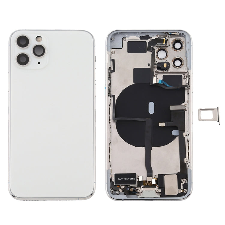 Battery Back Cover Assembly (with Side Keys & Power Button + Volume Button Flex Cable & Wireless Charging Module & Motor & Charging Port & Speaker Ringe...