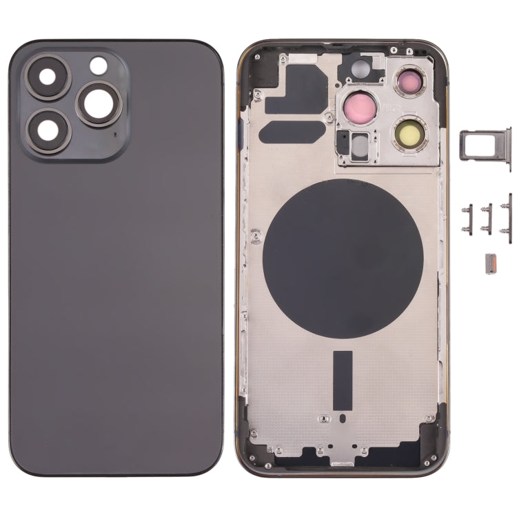 Back Housing Cover with SIM Card Tray & Side  Keys & Camera Lens for iPhone 13 Pro, For iPhone 13 Pro(with SIM Card Tray)                               ...