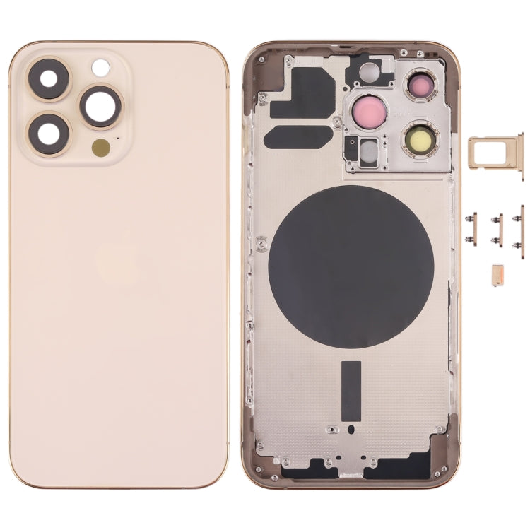 Back Housing Cover with SIM Card Tray & Side  Keys & Camera Lens for iPhone 13 Pro, For iPhone 13 Pro(with SIM Card Tray)                               ...