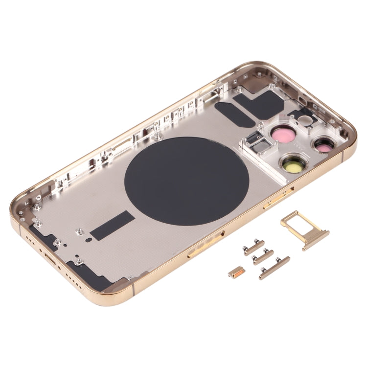 Back Housing Cover with SIM Card Tray & Side  Keys & Camera Lens for iPhone 13 Pro, For iPhone 13 Pro(with SIM Card Tray)                               ...