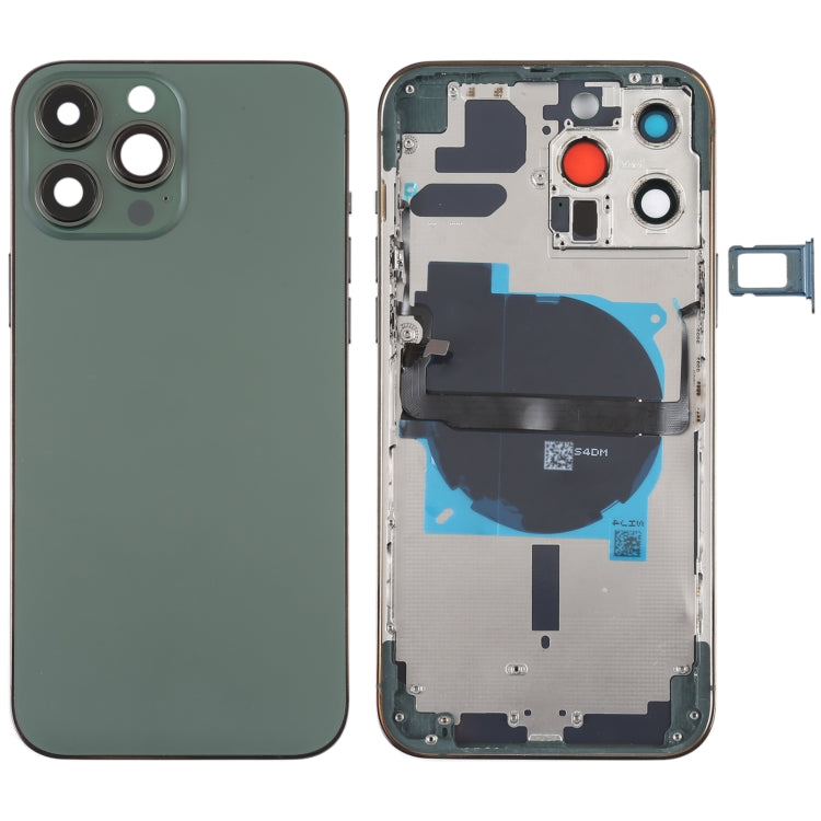 For iPhone 13 Pro Max Battery Back Cover with Side Keys & Card Tray & Power + Volume Flex Cable & Wireless Charging Module, For iPhone 13 Pro Max(Assembly)