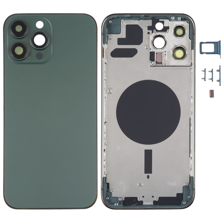 Back Housing Cover with SIM Card Tray & Side  Keys & Camera Lens for iPhone 13 Pro Max, For iPhone 13 Pro Max(with SIM Card Tray)                       ...