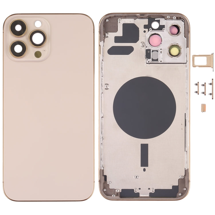 Back Housing Cover with SIM Card Tray & Side  Keys & Camera Lens for iPhone 13 Pro Max, For iPhone 13 Pro Max(with SIM Card Tray)                       ...