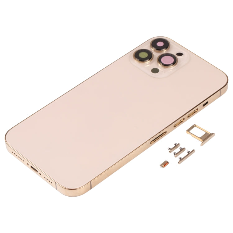 Back Housing Cover with SIM Card Tray & Side  Keys & Camera Lens for iPhone 13 Pro Max, For iPhone 13 Pro Max(with SIM Card Tray)                       ...