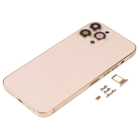 Cover posteriore con vassoio per scheda SIM, tasti laterali e obiettivo della fotocamera per iPhone 13 Pro Max, For iPhone 13 Pro Max(with SIM Card Tray), For iPhone 13 Pro Max (with SIM Card Tray), For iPhone 13 Pro Max