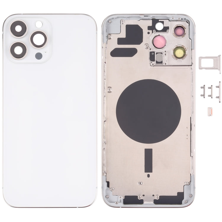 Back Housing Cover with SIM Card Tray & Side  Keys & Camera Lens for iPhone 13 Pro Max, For iPhone 13 Pro Max(with SIM Card Tray)                       ...