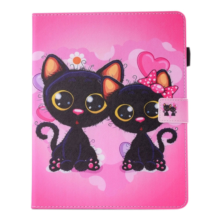 Per iPad 4/3/2 Custodia in pelle con chiusura orizzontale con supporto, portafoglio, slot per carte e slot per penna, For iPad 4 / 3 / 2, iPad 4 / 3 / 2