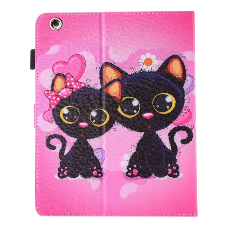 Per iPad 4/3/2 Custodia in pelle con chiusura orizzontale con supporto, portafoglio, slot per carte e slot per penna, For iPad 4 / 3 / 2, iPad 4 / 3 / 2