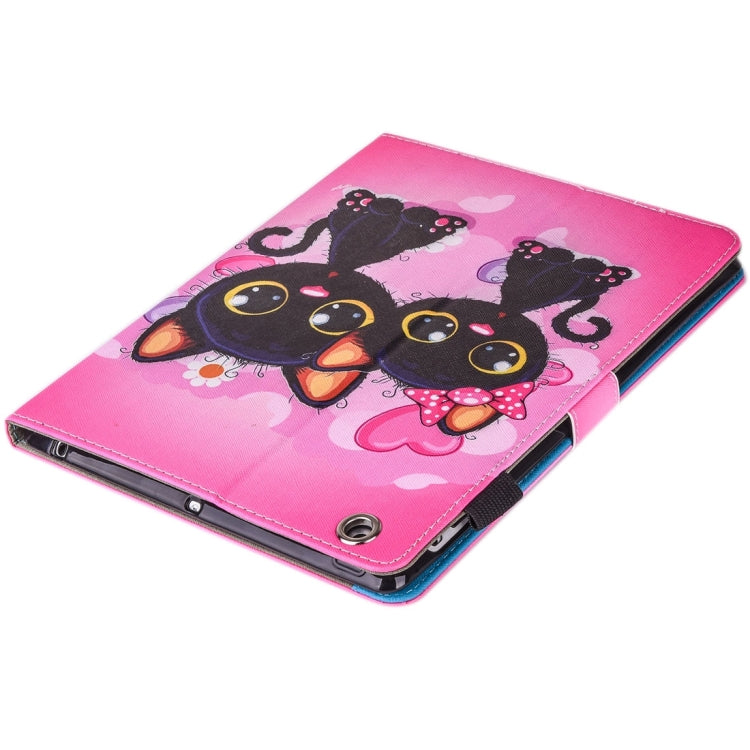 Per iPad 4/3/2 Custodia in pelle con chiusura orizzontale con supporto, portafoglio, slot per carte e slot per penna, For iPad 4 / 3 / 2, iPad 4 / 3 / 2
