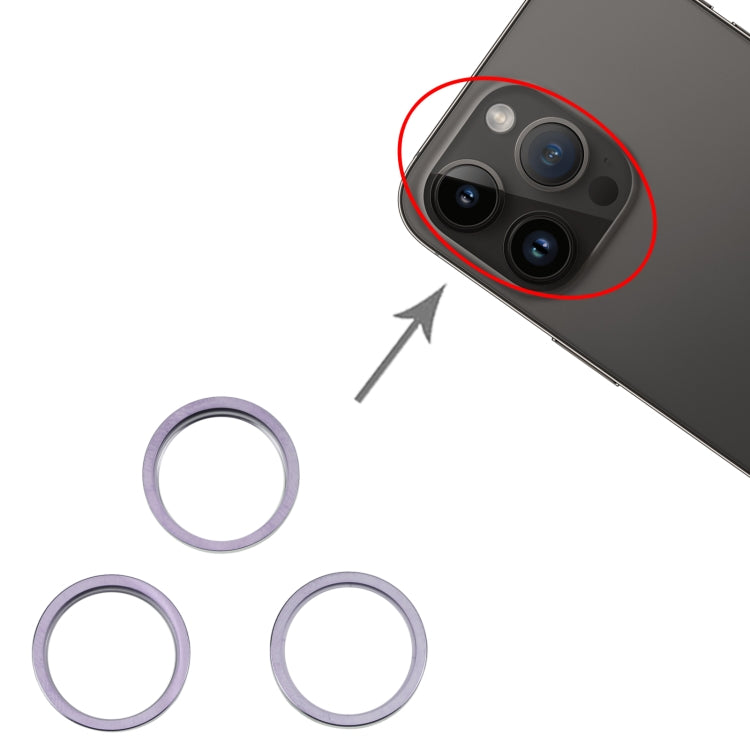 iPhone 14 Pro Max Rear Camera Glass Lens Protector Ring Set
