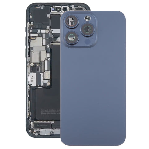 Cover posteriore in vetro per iPhone 15 Pro con copertura per