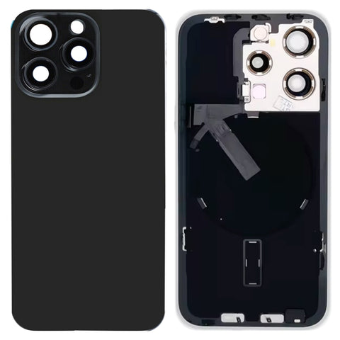 Cover posteriore in vetro per iPhone 15 Pro con supporto flash e