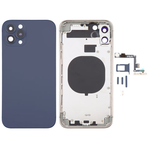 Cover posteriore per iPhone 11 con design ispirato a iPhone 15 Pro