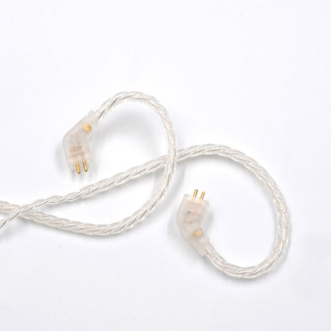 Cavo di aggiornamento placcato argento in rame senza ossigeno a 8 pin KZ B per auricolari KZ ZST / ES4 / ZS10 / AS10 / BA10