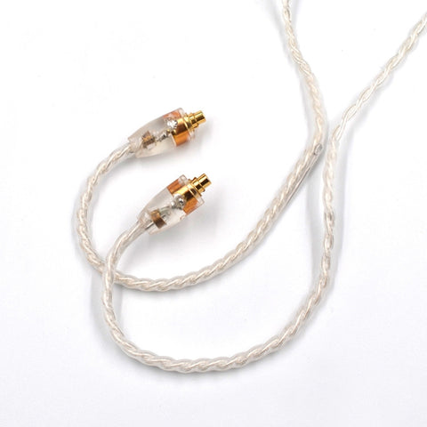 Cavo di aggiornamento KZ a 8 pin in rame placcato argento senza ossigeno per la maggior parte degli auricolari con interfaccia MMCX