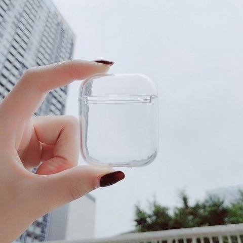 Custodia protettiva trasparente per PC per Apple AirPods 1/2, For AirPods 1 / 2