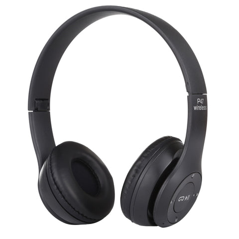 Cuffie Bluetooth wireless pieghevoli P47 con jack audio da 3,5 mm, supporto MP3 / FM / chiamata, P47 Black, P47 Blue, P47 Red, P47 White, P47 Green