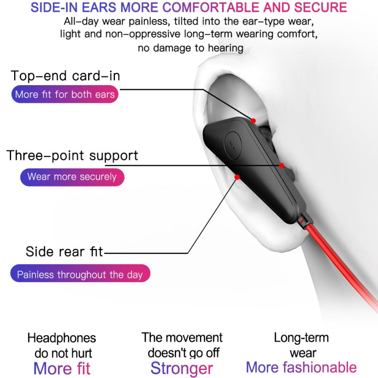 auricolari-bluetooth-universali-q60-con-aspirazione-magnetica-auricolari-sportivi-intrauricolari-stereo-5-0 - immagine 3