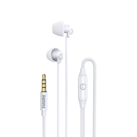 REMAX RM-208 Auricolare stereo in-ear per dormire con controllo via cavo + microfono, supporto vivavoce