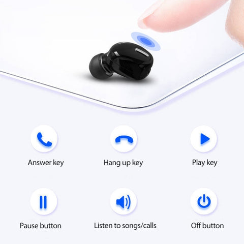 X9 Wireless Bluetooth 5.0 Mini auricolare unilaterale in-ear, X9 Black, X9 White