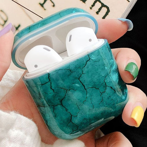 Custodia TPU antiurto per AirPods 1/2 con design alghe