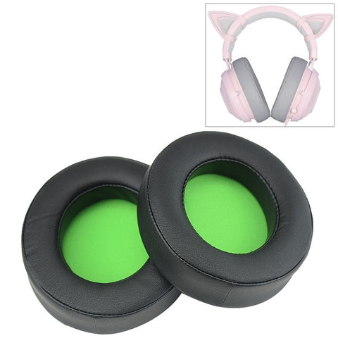 2 pezzi per Razer Kraken 7.1 V2 Pro cuscino per cuffie spugna verde copertura in rete paraorecchie cuscinetti di ricambio, For Razer Kraken 7.1 V2 Pro(Green) - Novalix Store