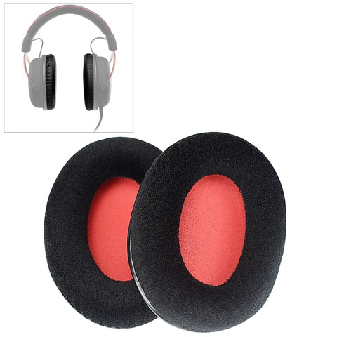 2 PCS Per Kingston KHX-HSCP / HyperX Cloud II Cuscino Per Cuffie Flanella Rosso Netto Spugna Copertura Paraorecchie Cuffie di Ricambio, For Kingston KHX-HSCP HyperX Cloud II(Flannel Red) - Novalix Store