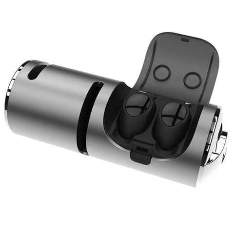 Mini auricolare wireless Bluetooth 4.2 impermeabile TWS 3 in 1 + audio + scatola di ricarica
