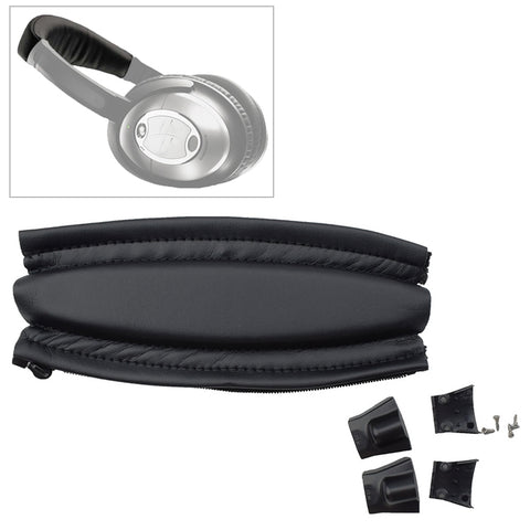 10 pezzi per cuffie Bose QC2 / QC15 copertura in pelle per copricapo con fascio di testa con parti in plastica + viti, with Plastic Parts + Screws - Novalix Store