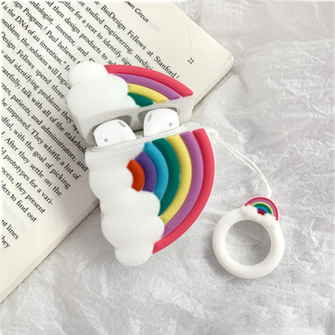 Custodia protettiva in silicone multicolore per AirPods 1/2 -