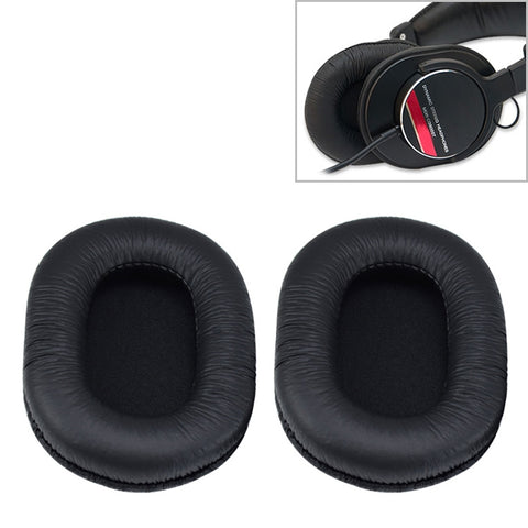 Custodia protettiva in spugna per cuffie da 2 pezzi per Sony MDR-7506 / MDR-V6 / MDR-CD900ST, Black Wrinkled