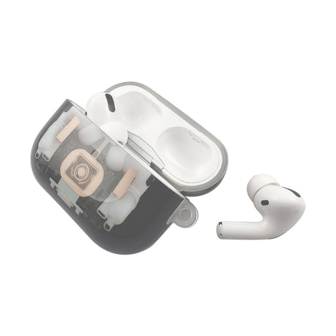 Per AirPods Pro Custodia protettiva per auricolari in TPU con struttura meccanica, For AirPods Pro