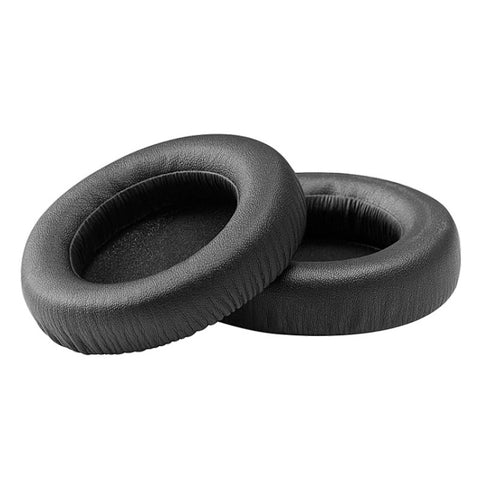 2 pezzi per ATH WS550 similpelle + paraorecchie con copertura protettiva per cuffie in spugna, Black, White - Novalix Store