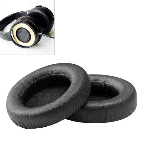 2 pezzi per ATH WS550 similpelle + paraorecchie con copertura protettiva per cuffie in spugna, Black, White - Novalix Store