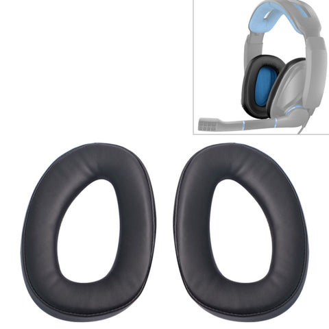 2 PZ Per Sennheiser GSP 300 / GSP301 / GSP 302 / GSP 303 / GSP 350 Auricolare Fodere per Cuscini Paraorecchie Cuscinetti di Ricambio senza Maglia - Novalix Store