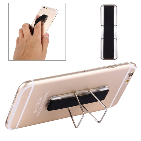 Mini supporto adesivo regolabile universale 2 in 1 + impugnatura sottile per le dita, dimensioni: 7,3 x 2,2 x 0,3 cm