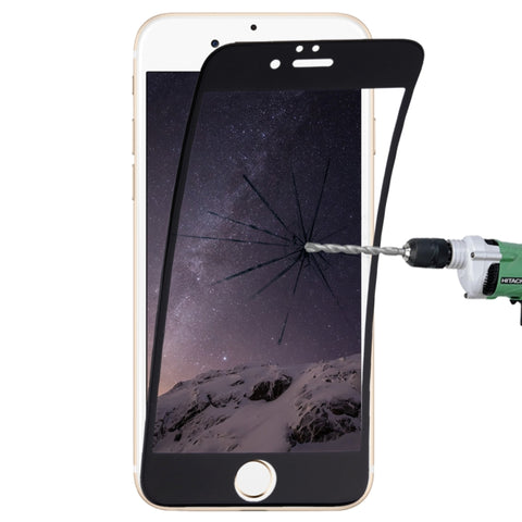 Pellicola in vetro temperato in fibra flessibile a schermo intero da 0,1 mm 9H per iPhone 6 e 6s, For iPhone 6 & 6s Black, For iPhone 6 & 6s White