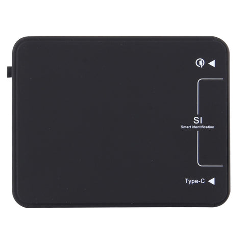 Q8118 1 Quick Charge 3.0 + 4 Smart Identification USB + 1 Chargeur USB de table USB-C / Type-C 3.1