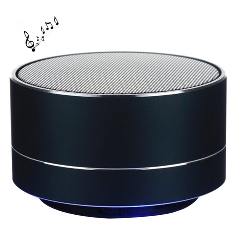 Mini haut-parleur Bluetooth portable A10, micro et LED intégrés, supporte les appels en direct et la fiche TF