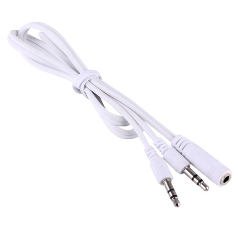 Cavo audio Hi-Fi AUX de 1 m Cavo audio stéréo avec jack double maschio-femmina de 3,5 mm pour iPhone, iPad, Samsung, MP3, MP4, fiche audio, TV, enregistreur radio, haut-parleur Bluetooth pour voiture, ordinateur, etc., 3,5 mm 2 mâle à femelle
