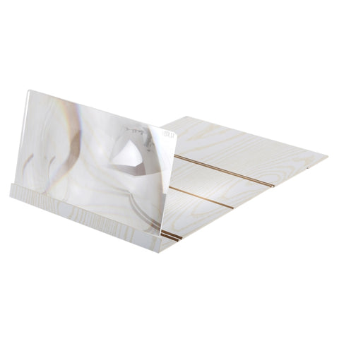 Staffa per lente d'ingrandimento per schermo video cellulare 3D da 12,0 pollici pieghevole universale in legno + vetro organico Ingrandisci con supporto per tutti gli smartphone, dimensioni: 260 * 190 * 8 mm