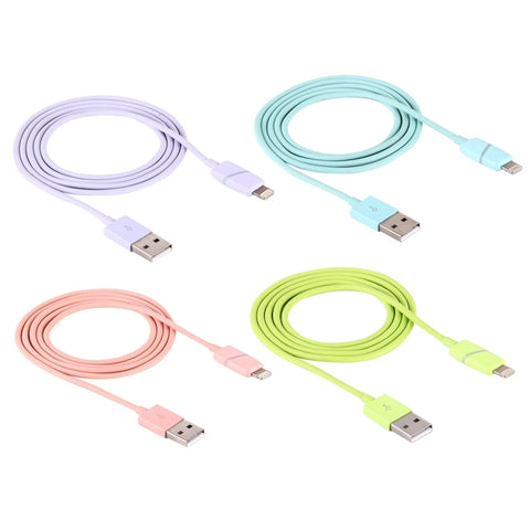 Câble de synchronisation de données à 8 broches vers USB dans un style de connexion avec bobine circulaire de 1 m avec indicateur pour iPhone, iPad