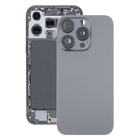Cover posteriore in vetro per iPhone 16 Pro Max con protezione per