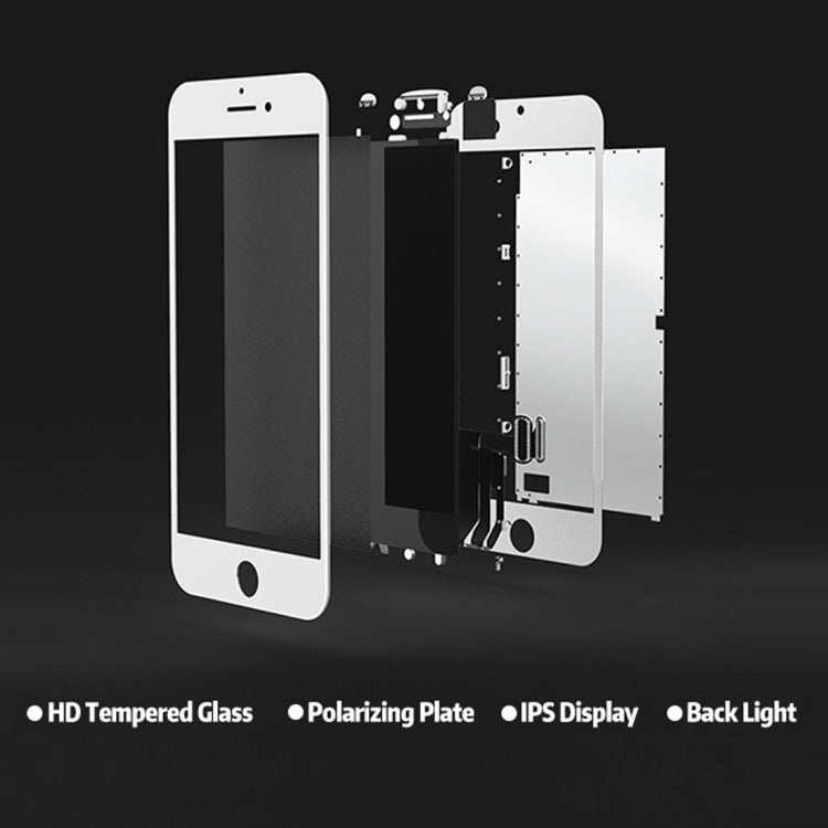 LCD Screen with Front Camera for iPhone 6 Plus, 4 in 1 for i6 Plus White, 4 in 1 for i6 Plus Black