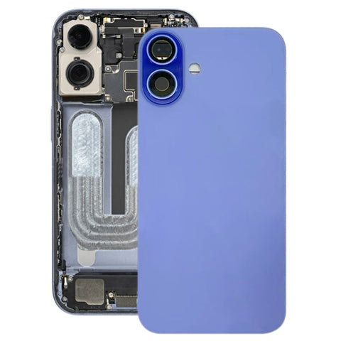 Per iPhone 16 Cover posteriore batteria con copriobiettivo fotocamera, For iPhone 16