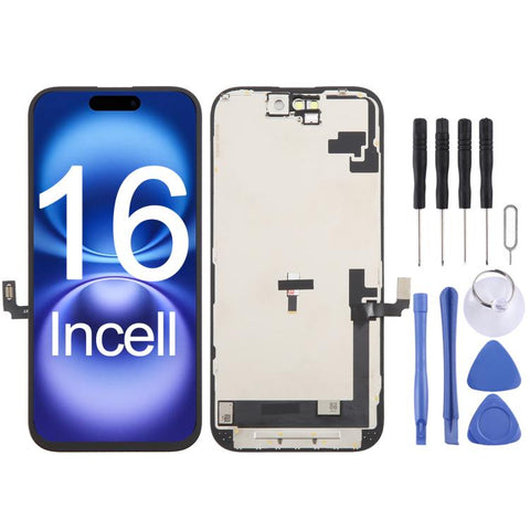 Pour iPhone 16 HD+ incell Écran LCD avec assemblage numérique complet, pour iPhone 16 (HD+ incell)
