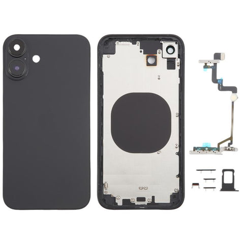 Cover posteriore iPhone XR in stile iPhone 16 - Disponibile in Nero,